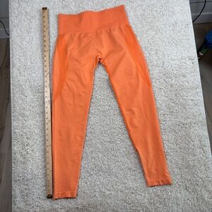 NVGNT Seamless Orange High Waisted Workout Leggings Size L